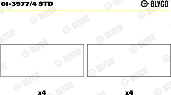 Glyco 01-3977/4 STD - Cuzineti biela aaoparts.ro