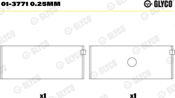 Glyco 01-3771 0.25mm - Cuzineti biela aaoparts.ro