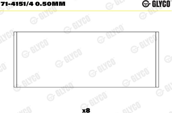 Glyco 71-4151/4 0.50mm - Cuzineti biela aaoparts.ro