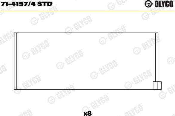 Glyco 71-4157/4 STD - Cuzineti biela aaoparts.ro