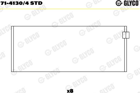 Glyco 71-4130/4 STD - Cuzineti biela aaoparts.ro