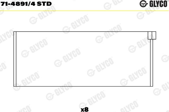 Glyco 71-4891/4 STD - Cuzineti biela aaoparts.ro