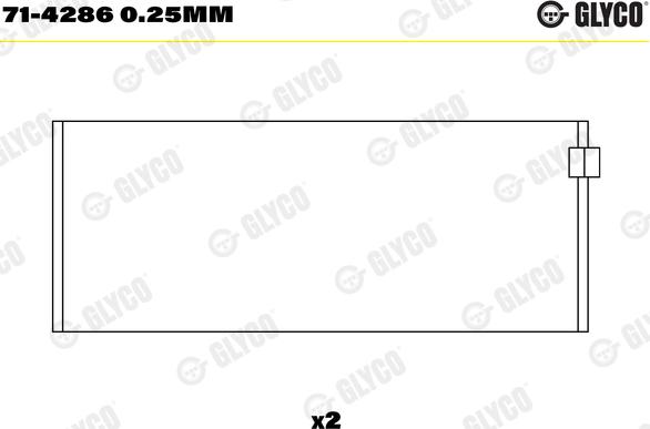 Glyco 71-4286 0.25mm - Cuzineti biela aaoparts.ro