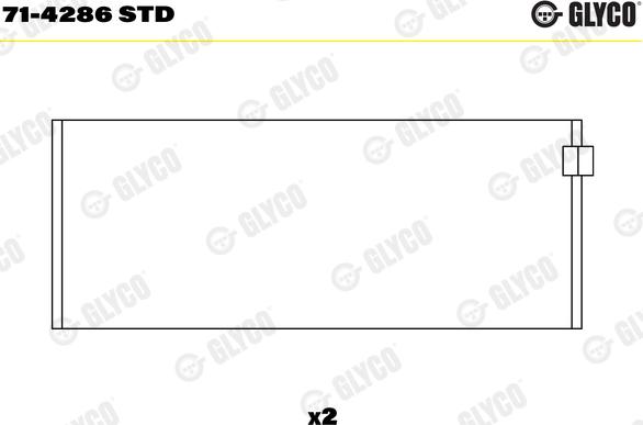 Glyco 71-4286 STD - Cuzineti biela aaoparts.ro