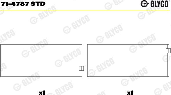 Glyco 71-4787 STD - Cuzineti biela aaoparts.ro