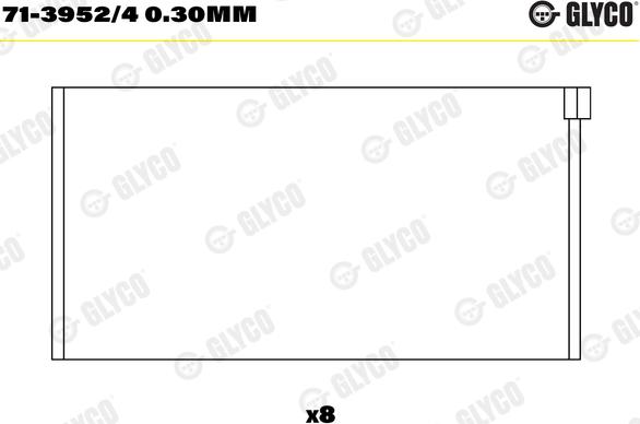 Glyco 71-3952/4 0.30mm - Cuzineti biela aaoparts.ro