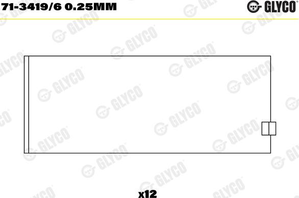 Glyco 71-3419/6 0.25mm - Cuzineti biela aaoparts.ro