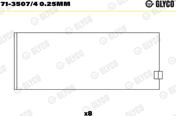 Glyco 71-3507/4 0.25mm - Cuzineti biela aaoparts.ro