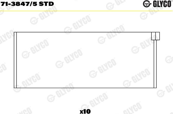 Glyco 71-3847/5 STD - Cuzineti biela aaoparts.ro