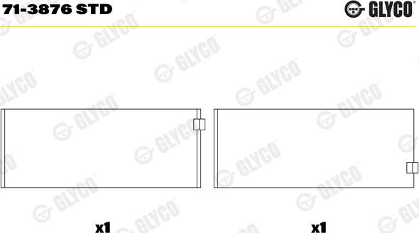 Glyco 71-3876 STD - Cuzineti biela aaoparts.ro