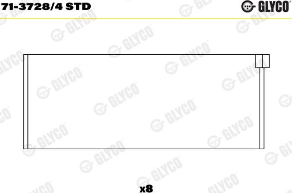 Glyco 71-3728/4 STD - Cuzineti biela aaoparts.ro