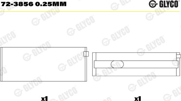 Glyco 72-3856 0.25mm - Cuzineti, arbore cotit aaoparts.ro