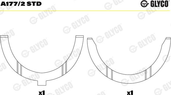 Glyco A177/2 STD - Saiba distantier, arbore cotit aaoparts.ro