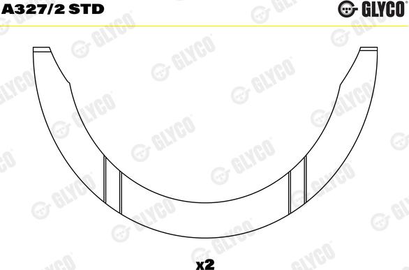 Glyco A327/2 STD - Saiba distantier, arbore cotit aaoparts.ro