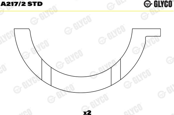 Glyco A217/2 STD - Saiba distantier, arbore cotit aaoparts.ro