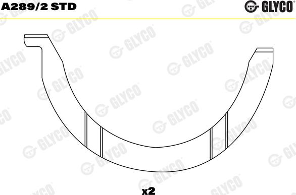 Glyco A289/2 STD - Saiba distantier, arbore cotit aaoparts.ro