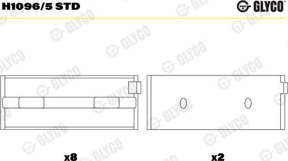 Glyco H1096/5 STD - Cuzineti, arbore cotit aaoparts.ro