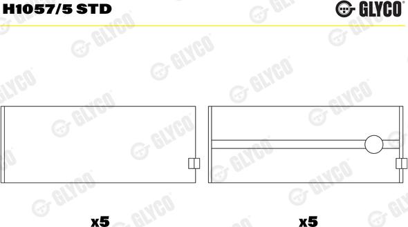 Glyco H1057/5 STD - Cuzineti, arbore cotit aaoparts.ro