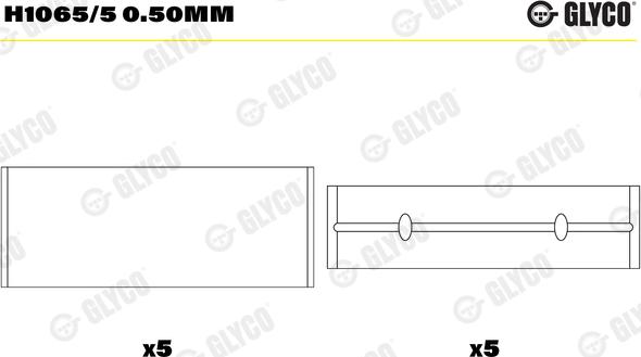 Glyco H1065/5 0.50mm - Cuzineti, arbore cotit aaoparts.ro