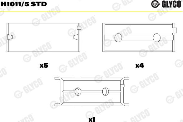 Glyco H1011/5 STD - Cuzineti, arbore cotit aaoparts.ro