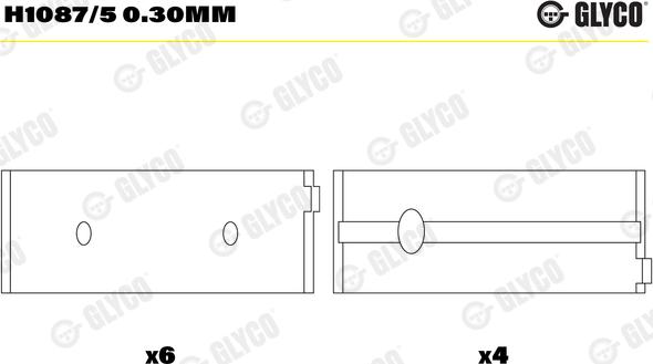 Glyco H1087/5 0.30mm - Cuzineti, arbore cotit aaoparts.ro