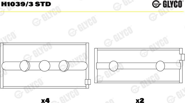 Glyco H1039/3 STD - Cuzineti, arbore cotit aaoparts.ro