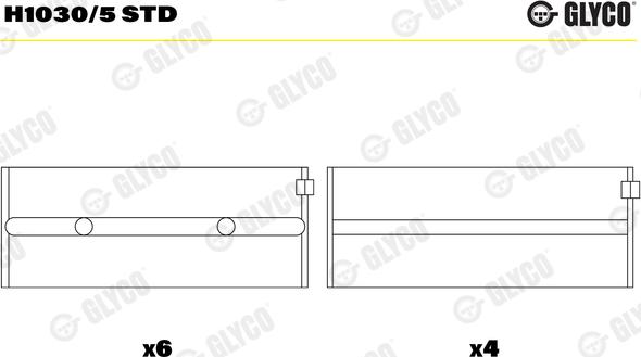 Glyco H1030/5 STD - Cuzineti, arbore cotit aaoparts.ro