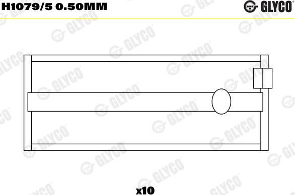 Glyco H1079/5 0.50mm - Cuzineti, arbore cotit aaoparts.ro