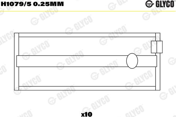 Glyco H1079/5 0.25mm - Cuzineti, arbore cotit aaoparts.ro