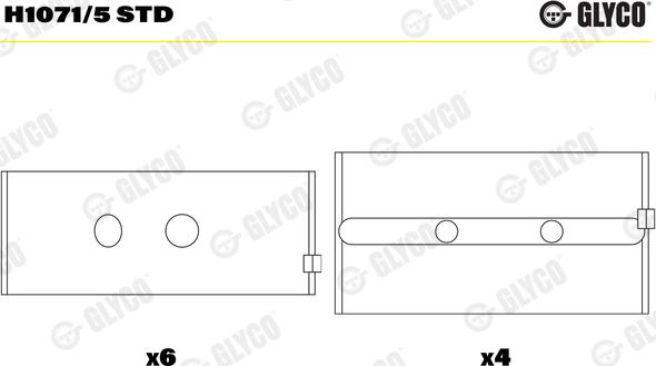 Glyco H1071/5 STD - Cuzineti, arbore cotit aaoparts.ro