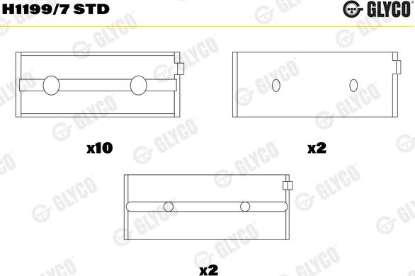 Glyco H1199/7 STD - Cuzineti, arbore cotit aaoparts.ro