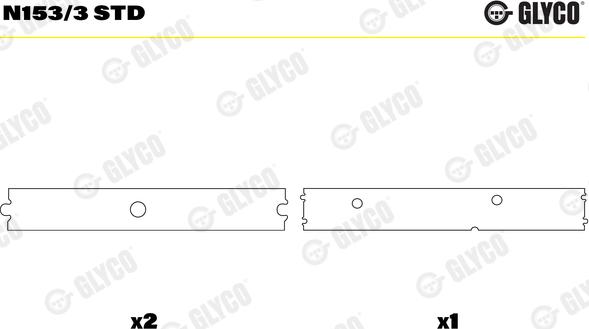 Glyco N153/3 STD - Bucsi ax cu came aaoparts.ro