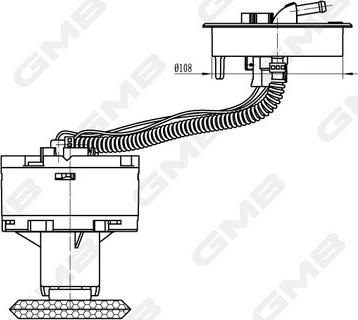 GMB GFPS-027A - Modul alimentare combustibil aaoparts.ro