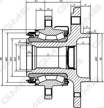 GMB GH35000M - Butuc roata aaoparts.ro