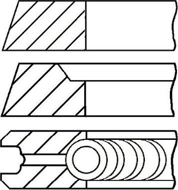 Goetze 08-501800-00 - Set segmenti piston aaoparts.ro