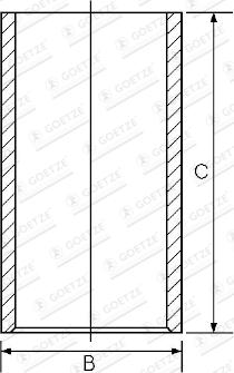 Goetze 14-011041-00 - Camasa cilindru aaoparts.ro