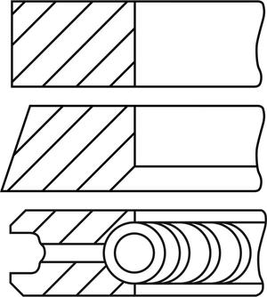 Goetze Engine 08-451400-10 - Set segmenti piston aaoparts.ro