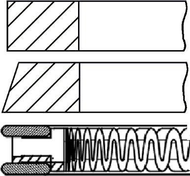 Goetze Engine 08-436907-00 - Set segmenti piston aaoparts.ro
