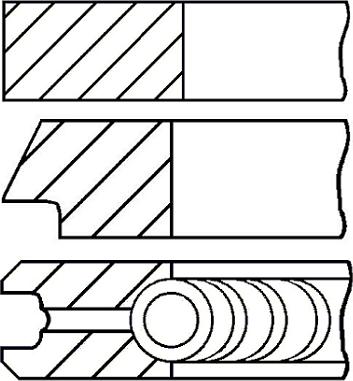 Goetze Engine 08-436500-00 - Set segmenti piston aaoparts.ro