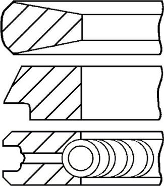Goetze Engine 08-434100-00 - Set segmenti piston aaoparts.ro