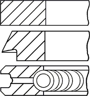 Goetze Engine 08-446100-00 - Set segmenti piston aaoparts.ro
