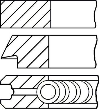 Goetze Engine 08-501900-00 - Set segmenti piston aaoparts.ro