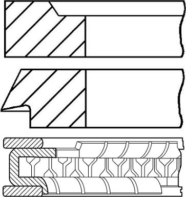Goetze 0620580020 - Set segmenti piston aaoparts.ro