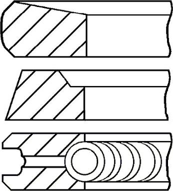 Goetze Engine 08-436100-00 - Set segmenti piston aaoparts.ro