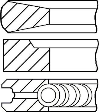 Goetze Engine 08-337500-00 - Set segmenti piston aaoparts.ro