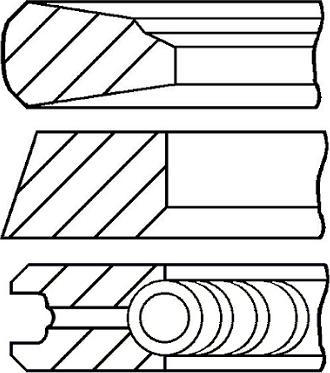 Goetze Engine 08-143000-00 - Set segmenti piston aaoparts.ro