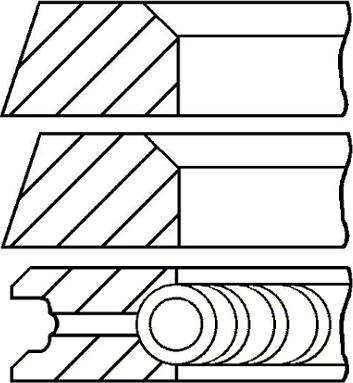 Goetze Engine 08-320700-10 - Set segmenti piston aaoparts.ro