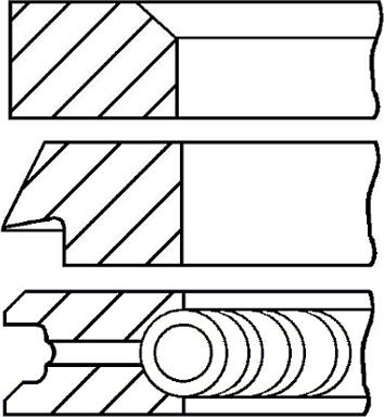 Goetze Engine 08-215300-10 - Set segmenti piston aaoparts.ro