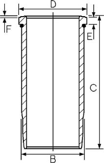 Goetze Engine 15-610060-00 - Camasa cilindru aaoparts.ro