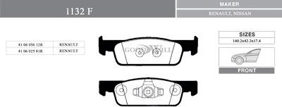 GoodWill 1132F - Set placute frana,frana disc aaoparts.ro